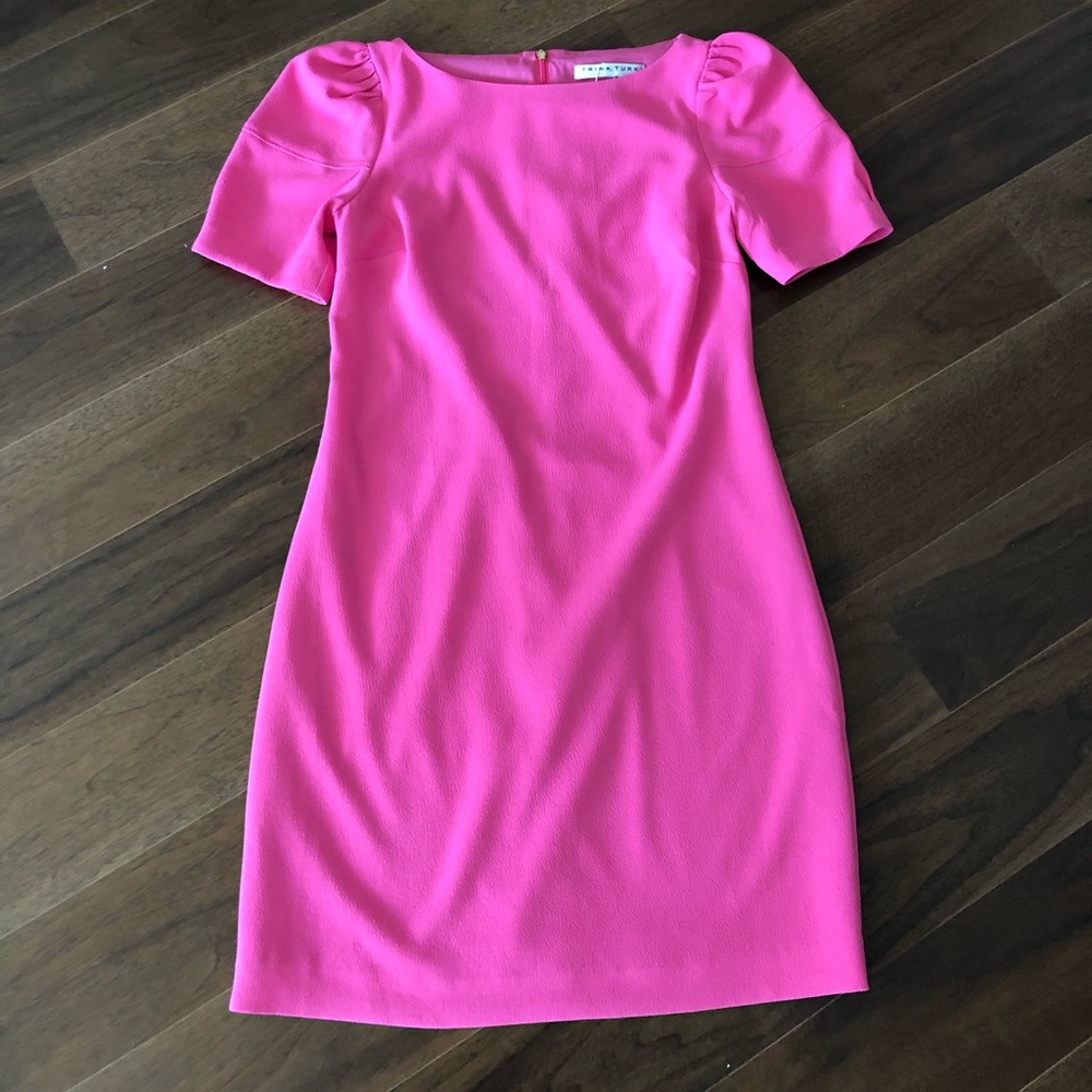 Trina Turk Bloom Puff-Sleeves Dress - Picture 8 of 15